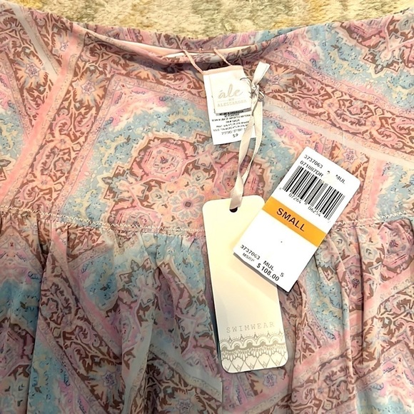 🏝️NWT, Ale’ by Alessandra, Prairie in Soft Tones, Swim Skirt, Sold-Out On-Line - Picture 2 of 11